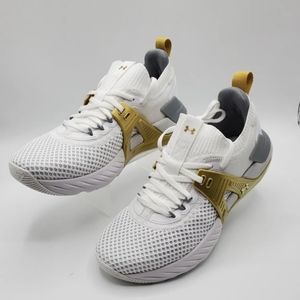 Under Armour Project Rock 4 Gold Women's Size 10 Shoes Sneakers UA 3023696 104